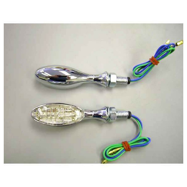 Pyramid Plastics Pyramid led indicators - pair | chrome